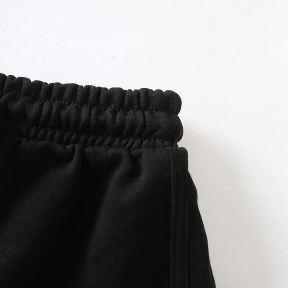 Solid Drawstring Track Shorts - Picture 3 of 8